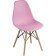 Plastic chair EAMES Massive Buk/Metal/Plastic, Natural/Pink 46x52x83 cm