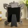 Photo frame Polystone 10x15 cm "Empire" Elevated silver 28.5x21 cm