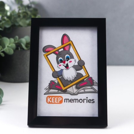 Photo frame plastic 10x15 cm 1489 black