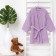 Waffel Baby Broke I "BOHO" size 34 (122-128 cm) lilac color, 100% cotton 290 g/m2