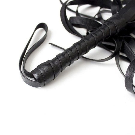 Leather whip, 55 cm, black-2