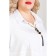 Female blouse, size 58, white color