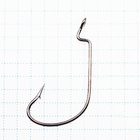 KOI Offseet Worm hook, size 30 int, BN color, offset 10 pcs.
