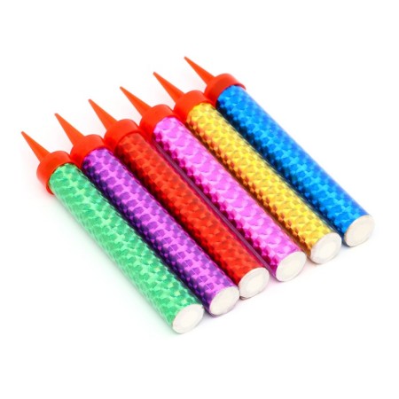 Candles Fountains for Cake "Color Sparks", 10 cm, 30 seconds, color flame, 6 pcs-5