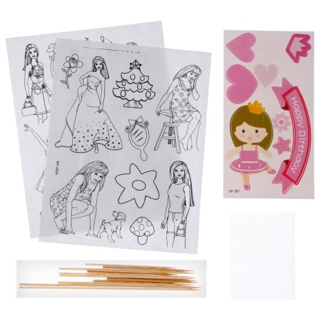 Set for creativity: manufacture of toppers, coloring-hawks "Princess"