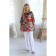 Female blouse, size 46, red color