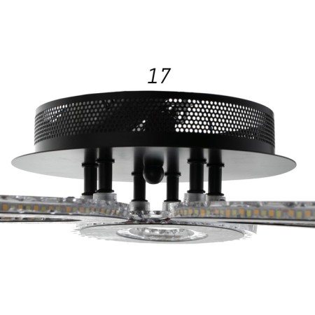 Luer with DPD 1095/3bk LED 114W Dimmer black 50x50x8 cm Bayerlux-5
