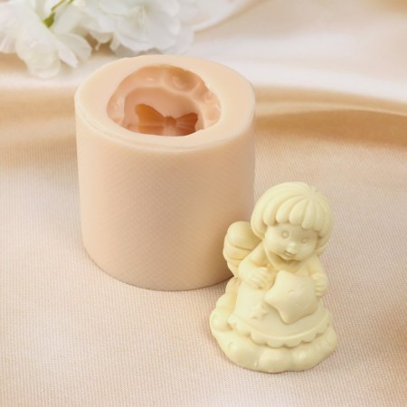 Silicone Mold "Angel with a Star" 4.5x5x5.5 cm