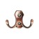 Hook furniture tundra TKD007, two -rod, copper, 4 pcs TMP