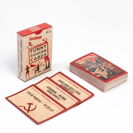 Card game for the fun company "Funny Random Carts Party", 54 cards 9 x 6 cm