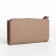 Women's wallet on the button, beige color