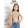 TOP for a girl with long sleeves on Generation ties, height 152 cm, beige color