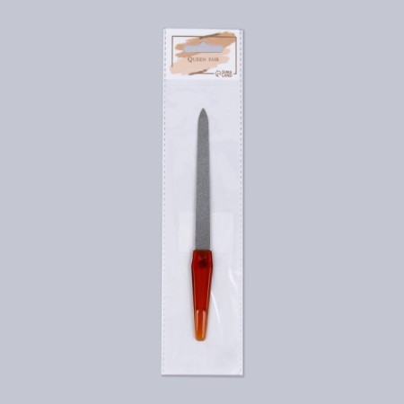 Metal file for nails, 17 cm, color "amber"-3