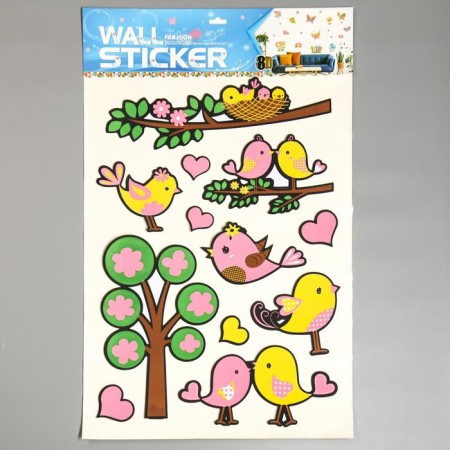 EVA sticker "Trees and birds" 79x49 cm-2