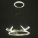 LUST "DRAGRAL" LED 48W 3000-6000K gold 52x52x80 cm Bayerlux