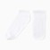 Women's socks shortened, white color, rr 23-25