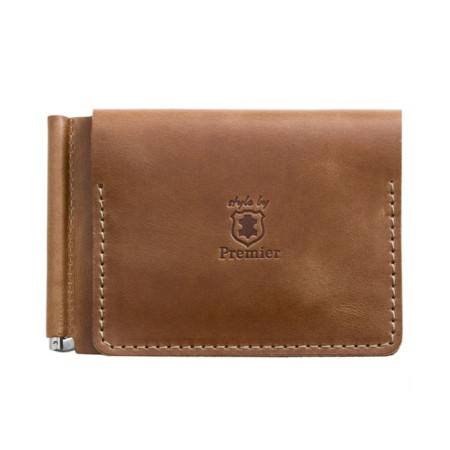 Z-907-40 purse with a clamp Z-933, brown light. Pulap - 40