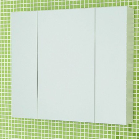 Mirror Comfort Comfort Rimini 80 for the bathroom, 70x80x15 cm, white color