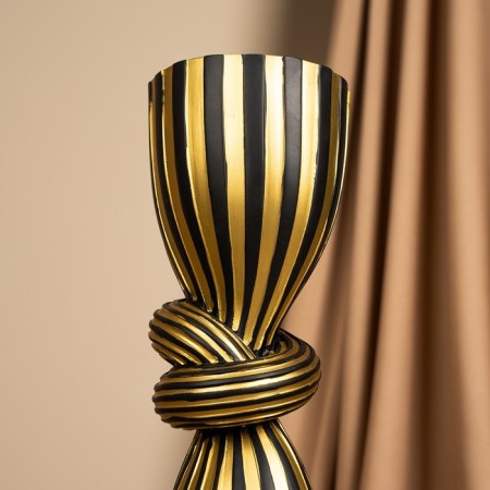 Climber for one candle “Knot” color Black-gold 39 x 10.5 x 10.5 cm-9