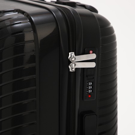 Middle suitcase 24 ", lightning department, code castle, 4 wheels, black color-3