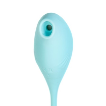 Vacuum-wave stimulator and pulsa egg Jos Roow, 36 cm, silicone, blue color-2