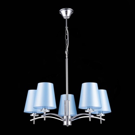 Suspended EVOLUCE lamp. Sle105613-05. Permone. 5x40 watts, E14, 64x64x53 cm, chromium color-3