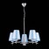 Suspended EVOLUCE lamp. Sle105613-05. Permone. 5x40 watts, E14, 64x64x53 cm, chromium color