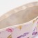 Lightning cosmetic bag, beige color/purple