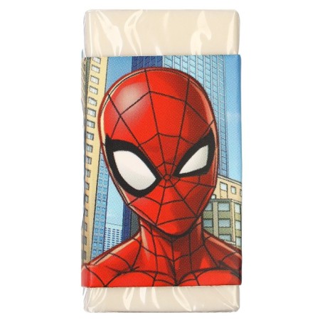Cleaning set, sharpener, eraser, pencil, spider-man color mix-9