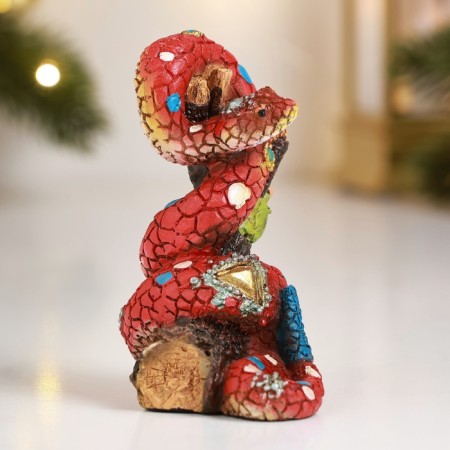 Figure "Snake-Mosaic" 5x5x9cm, color