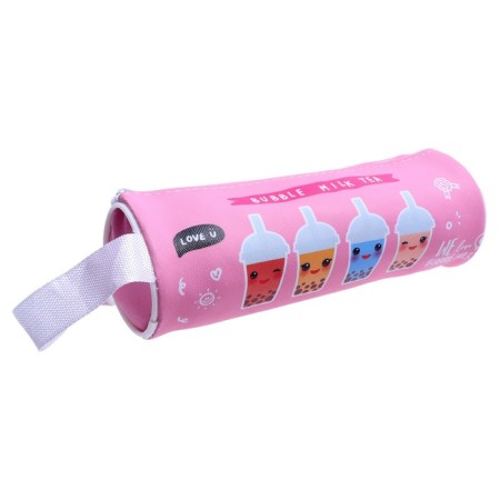 School Penal Tubul on the zipper Bubble Milk Tea, mix-3