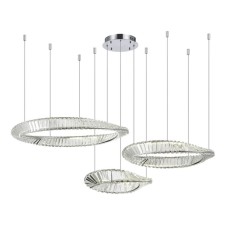 Suspension lamp ST LUCE. SL6204.111.03. Ritorto. 1x97 W, LED, 4000K, 8245 LM, 130x130x100 cm, chromium color