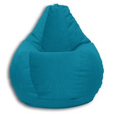 Mear-bag “Pear” Positive Lovely, size m, diameter 70 cm, height 90 cm, velor, sea wave color