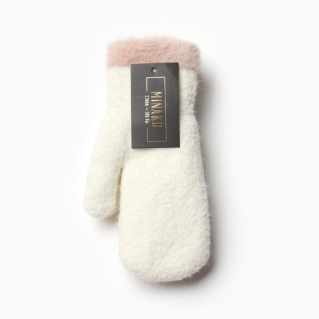 Women's mittens at the lawsuit Minaku Runny 22 cm Milk-3