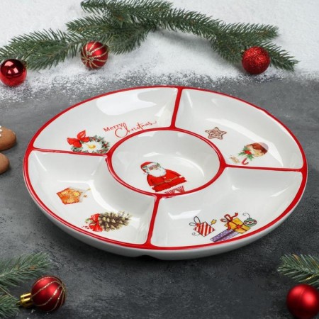 Menzhitsa 5 cells of the new year, d = 25.5 cm, white color-1
