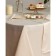 Tablecloth, size 160x160 cm, beige color