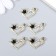 Decor for creativity metal, rhinestones "curved heart with a crown" gold 1.5x1.8 cm