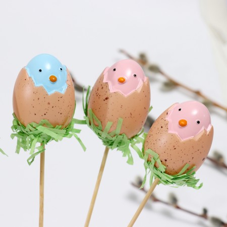 Easter set "Decor on a stick. Chicks »5.5 × 17.5 × 30 cm-1