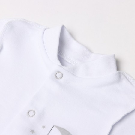 Blouse with closed handles, white/bears, height 62 cm-1