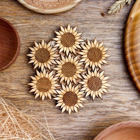 Hot Sunflower stand, D = 11 cm, juniper