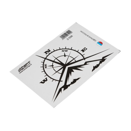 Wind rose sticker, 15 x 10 cm, 1 pcs-2