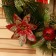 New Year's Wreath D-28 cm "Bow" with red flowers