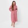 Women's bathrobe, dry rose color, size 52