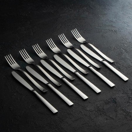 Set of dining room "Triumph", 24 items, thickness 2 mm, souvenir box, silver color-4