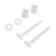 Fasteners for the toilet seat Orio K-3, screw, washer, nut, white, set 2 pcs.