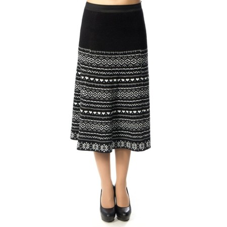 Women's skirt, size 42, black color-1