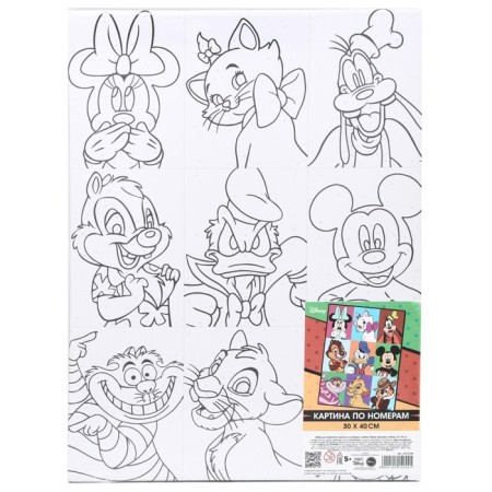 Picture on numbers on a subframe 30x40 cm, Disney-7