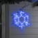 LED figure "Snowflake", 39 cm, Duralight, 72 LED, 220 V, flicker, glow of blue/white