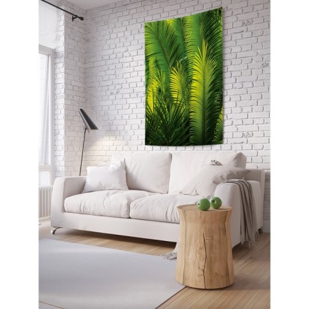 Decorative panel with photo printing "Wall of Fern", vertical, size 100x150 cm