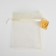 Gift organza bag, milk "with love", with a nameplate, 10 x 12 cm +/- 1.5 cm